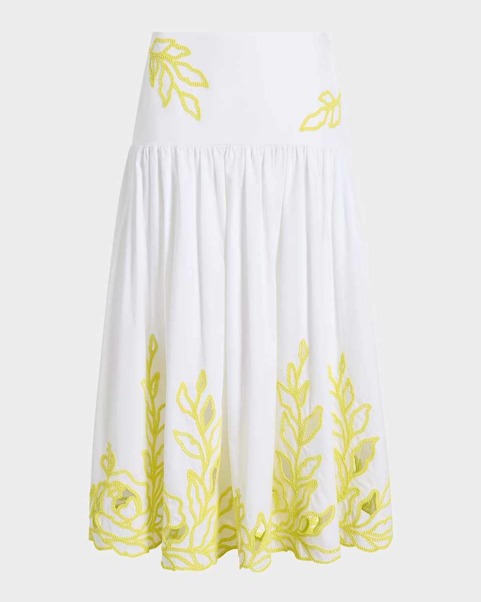 Tilda Trailing Peonies Skirt